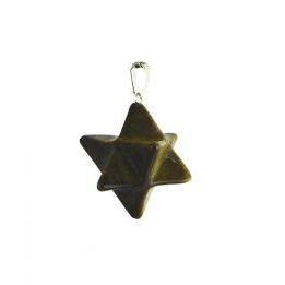 Ojo Tigre Colgante Merkabas 2.5cm